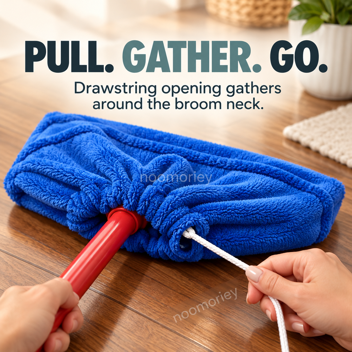 Reusable Microfiber Mop Head Cover, Dust & Spill Cleaning Pad