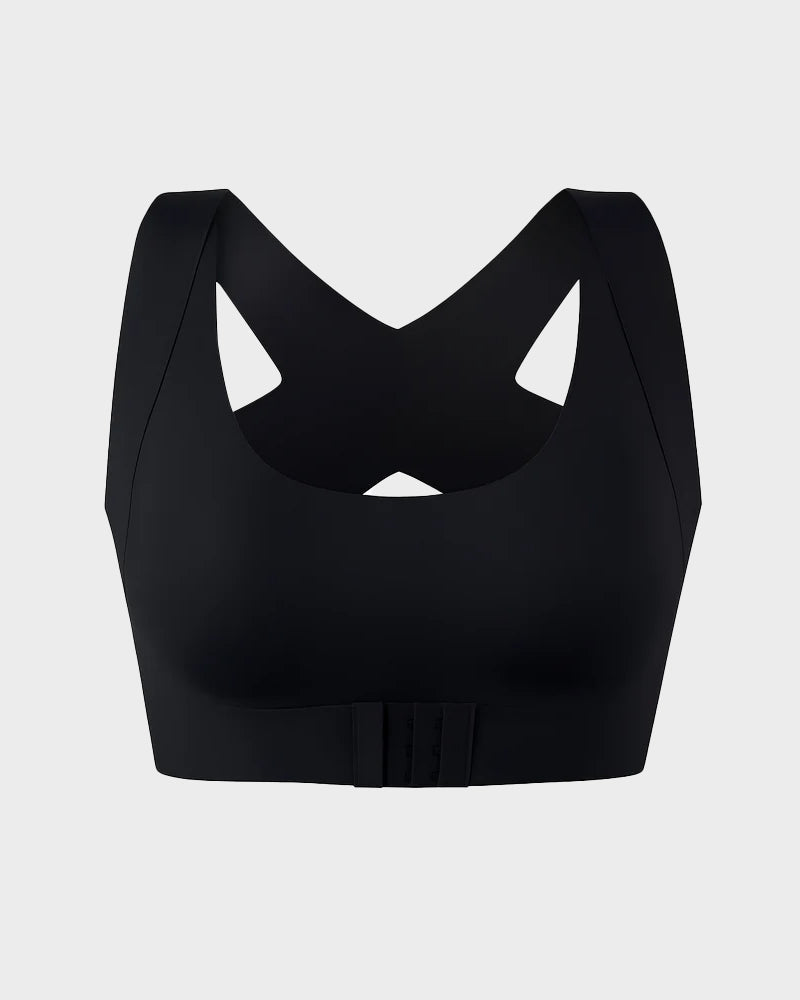 ✨50% OFF NOW! 👙 Front Closure Cross-Back Wireless Posture Bra – Ultra Push-Up, All-Day Comfort & Natural Lift for a Slimmer, Taller Silhouette 💖