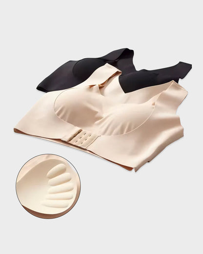 ✨50% OFF NOW! 👙 Front Closure Cross-Back Wireless Posture Bra – Ultra Push-Up, All-Day Comfort & Natural Lift for a Slimmer, Taller Silhouette 💖