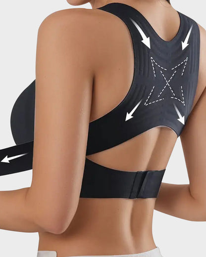 ✨50% OFF NOW! 👙 Front Closure Cross-Back Wireless Posture Bra – Ultra Push-Up, All-Day Comfort & Natural Lift for a Slimmer, Taller Silhouette 💖