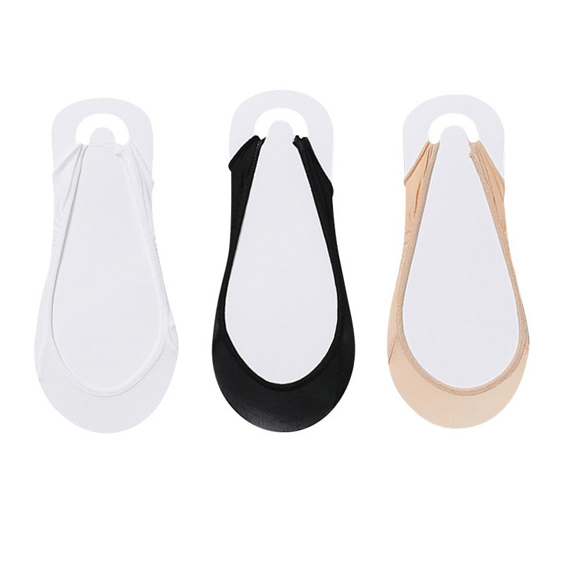 👠4 pairs👠Silicone anti-slip invisible socks