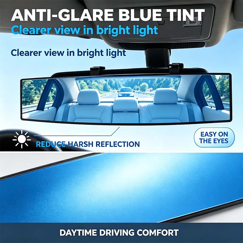 HD Convex PanoramicRearview Mirror, Clip-OnCar Interior Mirro