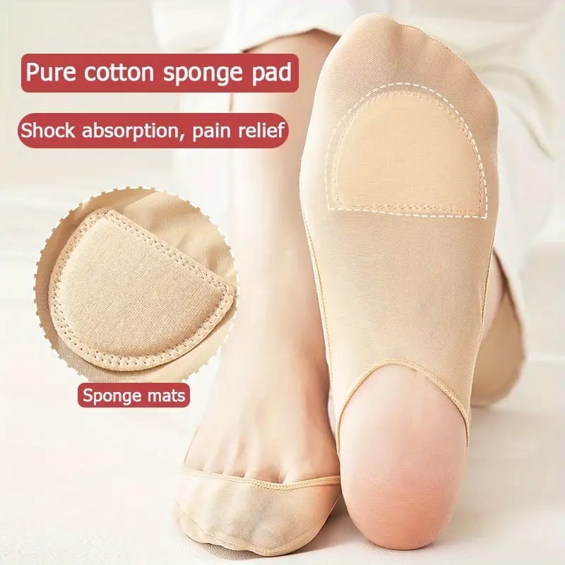 👠4 pairs👠Silicone anti-slip invisible socks