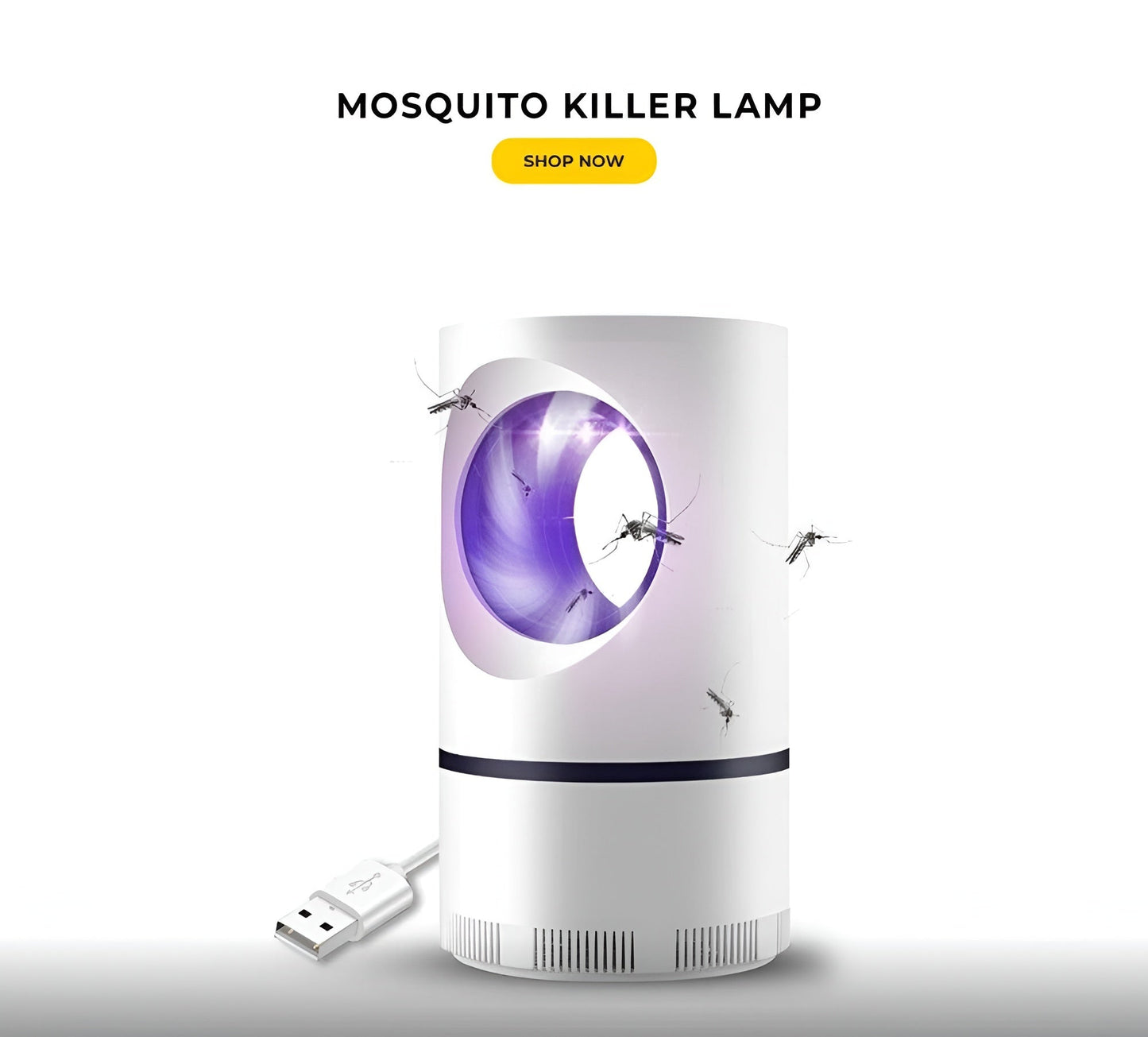 🔥UV Light Mosquito Trap Lamp, Ultra Quiet 30dB Insect Catcher with Strong Suction