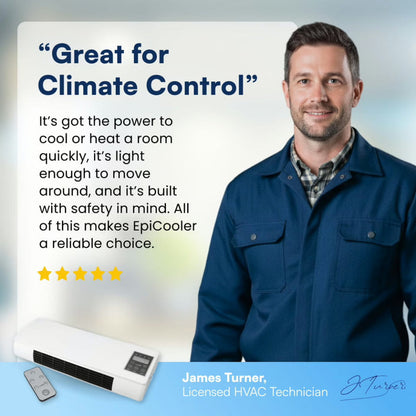 ❄️🔥 2-in-1 Wall-Mounted Heater & Air Cooler | Fast Cooling & Heating for Any Room