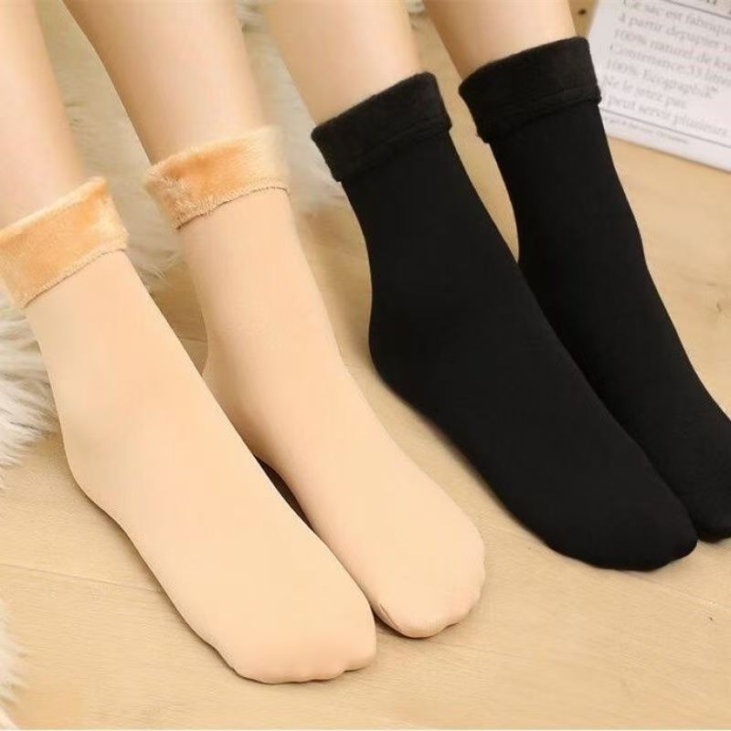 🧦7 Pairs Women's Heavyweight Fuzzy Fast Heating Keep Warm Calf High Mid-Calf Socks