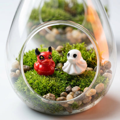 👻30 PCS Mini Demon Ghost Skull Resin Duck Desktop Decoration Item