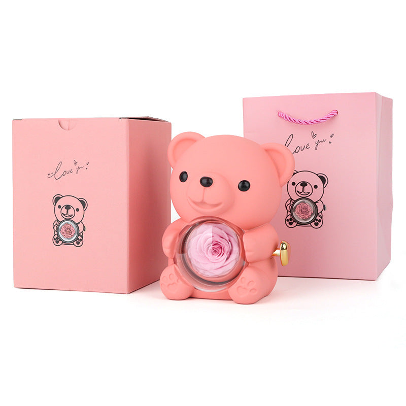 💖Bear Rose Eternal Flower Gift Box