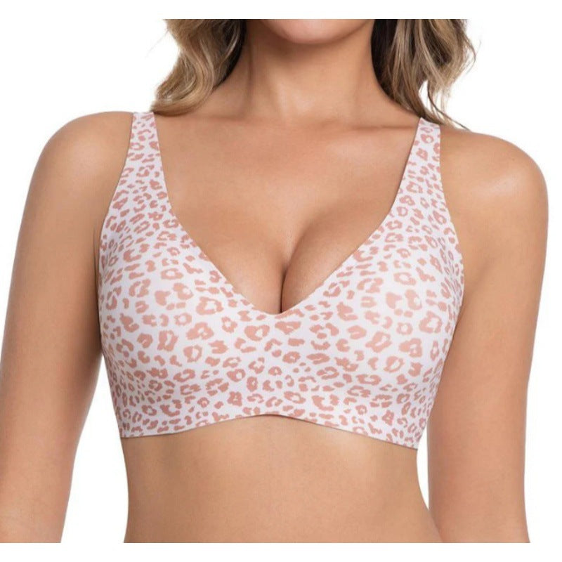 Wireless Seamless Deep-V Push-Up Bra