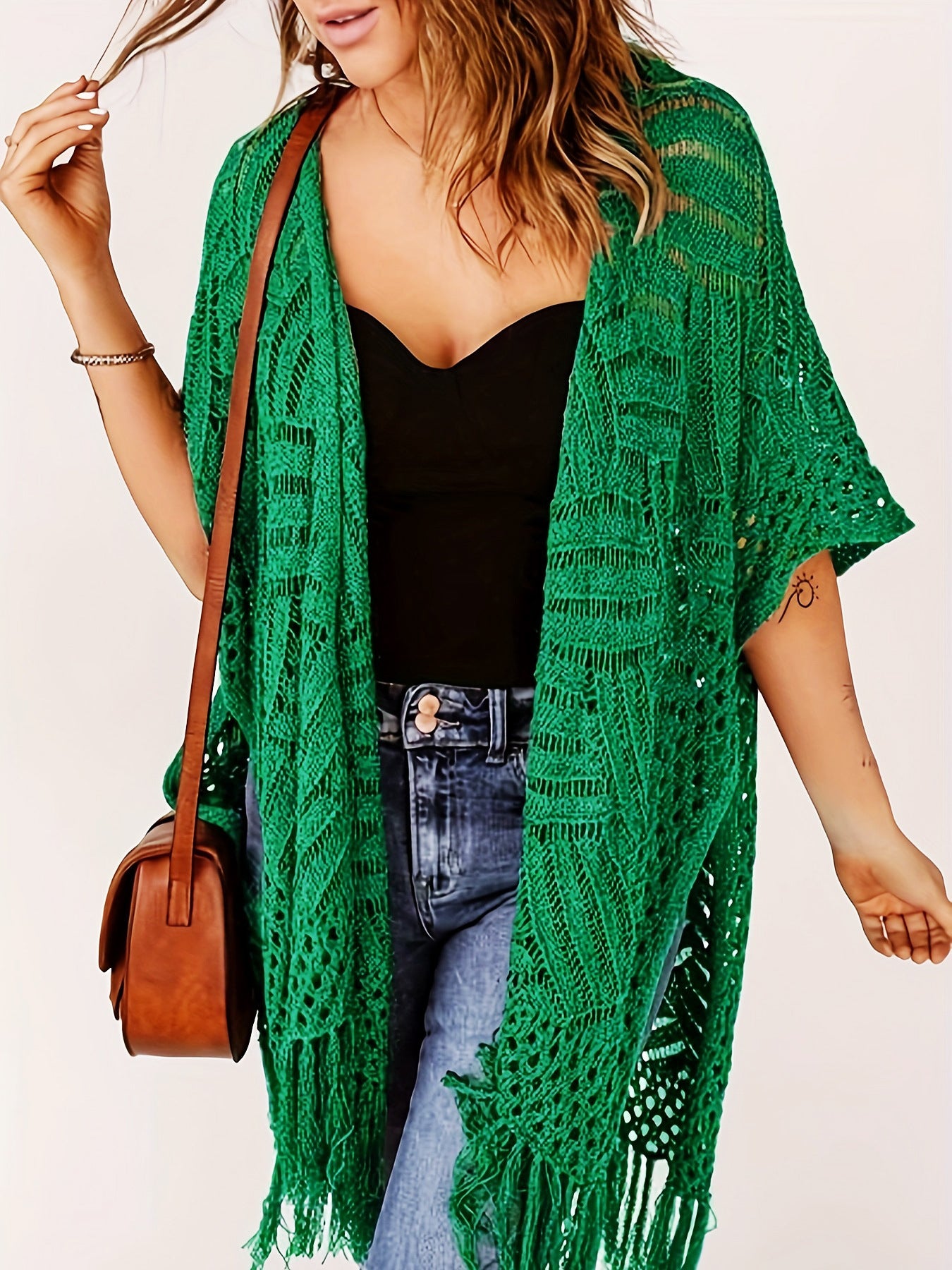 🔥Limited Time 50% Off✨Womens Knit Cardigan Oversized Open Front Outwear