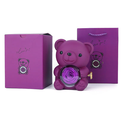 💖Bear Rose Eternal Flower Gift Box
