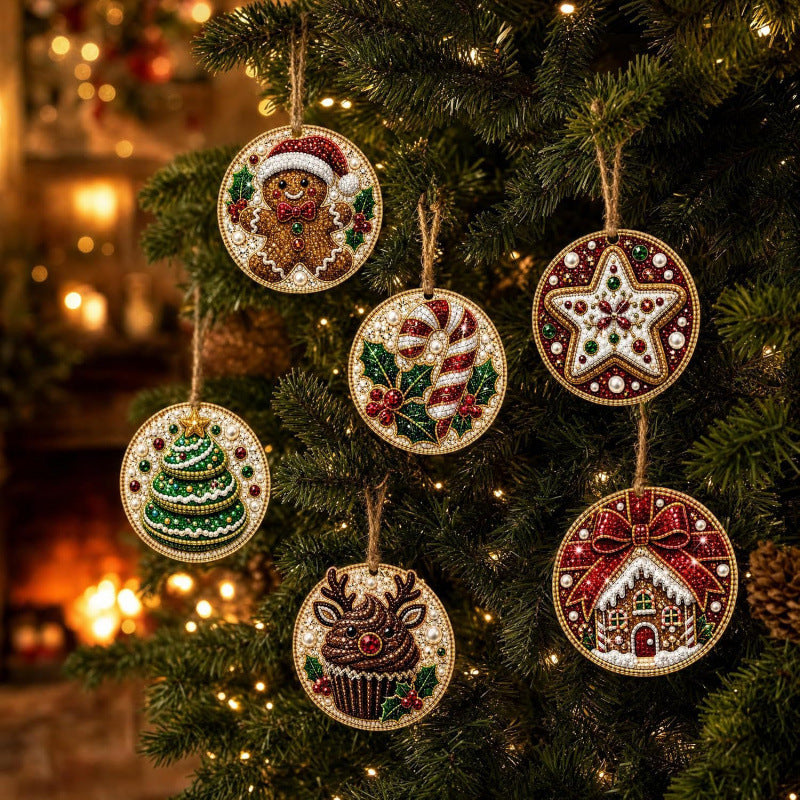 5D DIY Christmas Ornament – Sparkling Beads & Acrylic, 3D Glow, Easy to Make. Perfect for the Tree, Window & Gifts!