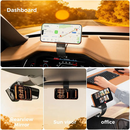 🧲Magnetic Car Phone Mount 📱Dashboard Clip Holder for Magnetic Smartphones