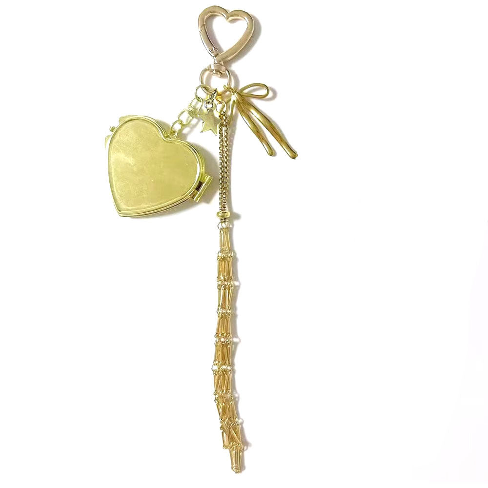 🔥Limited Time 50% Off✨Lipstick Holder Keychain with Mirror