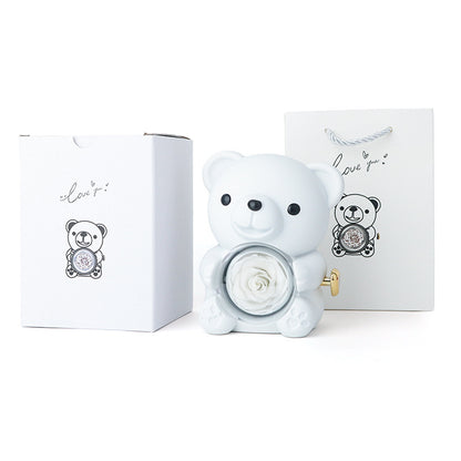 💖Bear Rose Eternal Flower Gift Box
