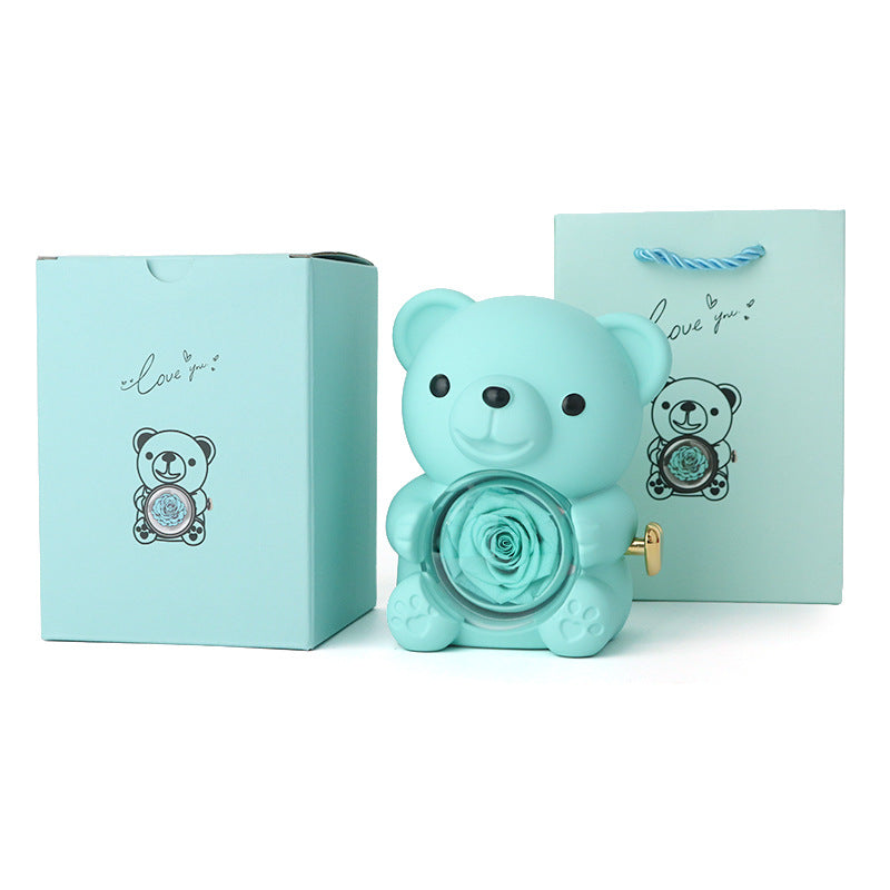 💖Bear Rose Eternal Flower Gift Box