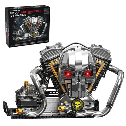 🔥 V8 Engine Model Kit – 1:1 Scale DIY Mechanical Building Set with 692 Pieces for Car Lovers & STEM Learning