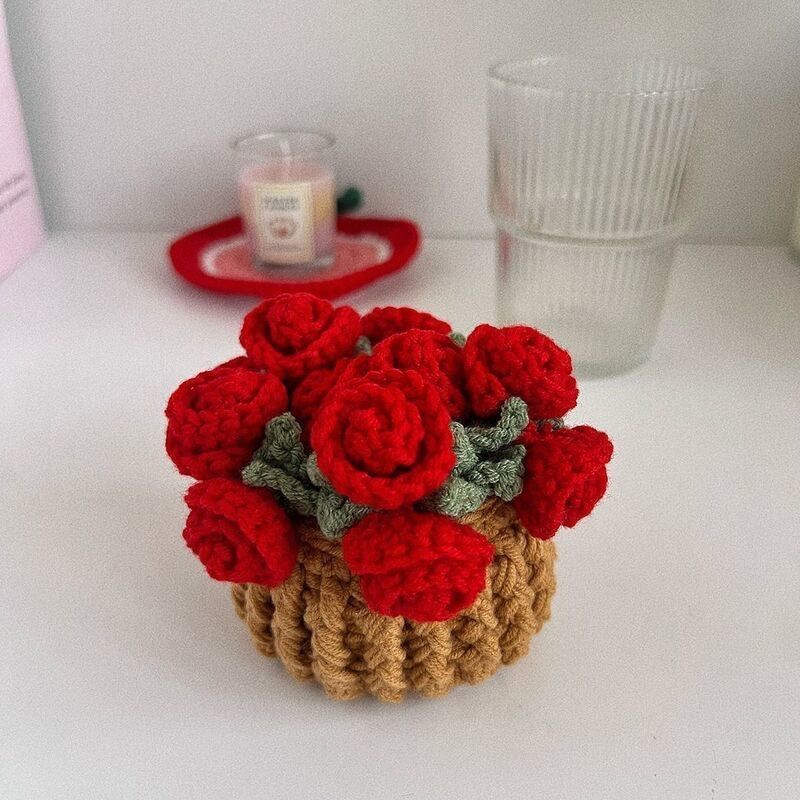 ✨Handmade Crochet Flower Bouquet Coaster
