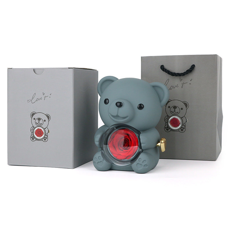 💖Bear Rose Eternal Flower Gift Box
