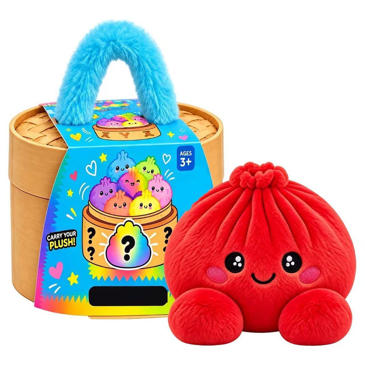 🥟 Cute Dumpling Plush Surprise 🎁 | Super Soft & Huggable with Adorable Steamer Basket 💕