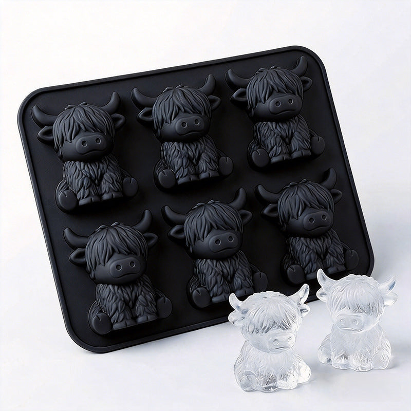 🔥🐮Mini Highland Cow Ice Cube Mold – Cute 3D Ice for Drinks, Parties & Gifts