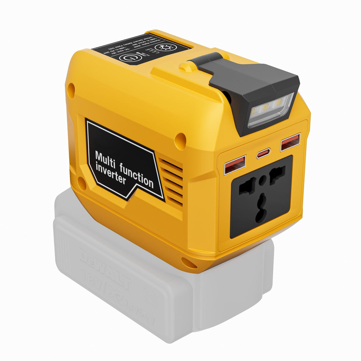 🛠️250W Power Inverter Compatible with 20V Battery Converter