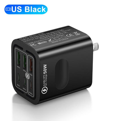 🔥Limited Time 50% Off✨Portable Multi Port Charging Station 50W, 6-Port USB C & USB A