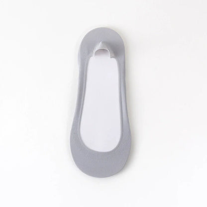 🧦Cushioned No-Show Socks for Women | Non-Slip Ice Silk Invisible Boat Socks with Double Sponge Footpads