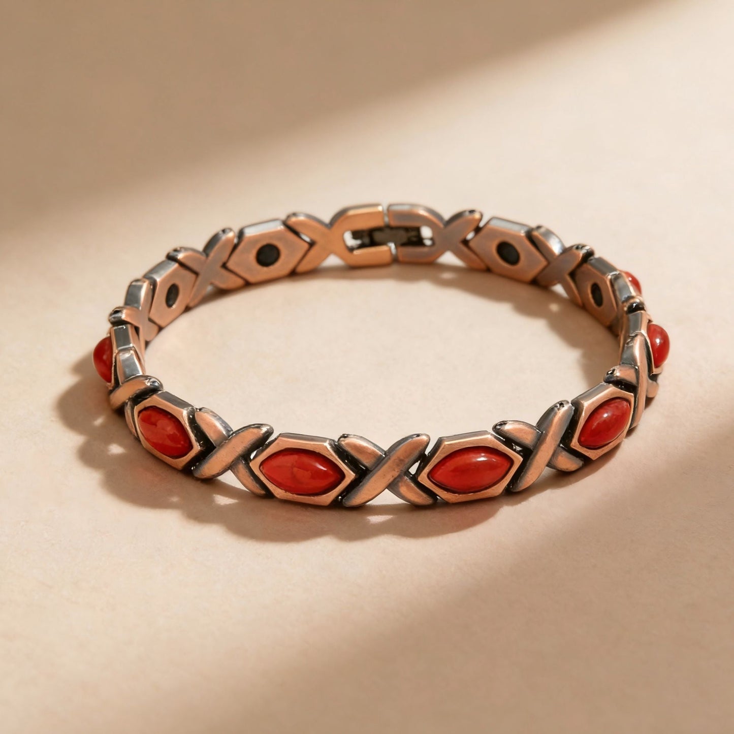 🔥🎁Copper Bracelet for Women, Pure Copper Magnetic Bracelets, Natural Unique Gemstone