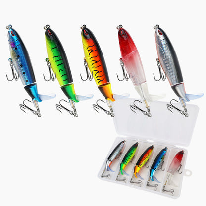 5-Pack 13cm  Artificial Fishing Lure – Perfect Casting Weight for Bass & Pike