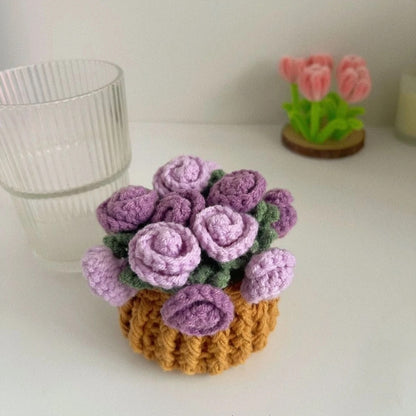 ✨Handmade Crochet Flower Bouquet Coaster