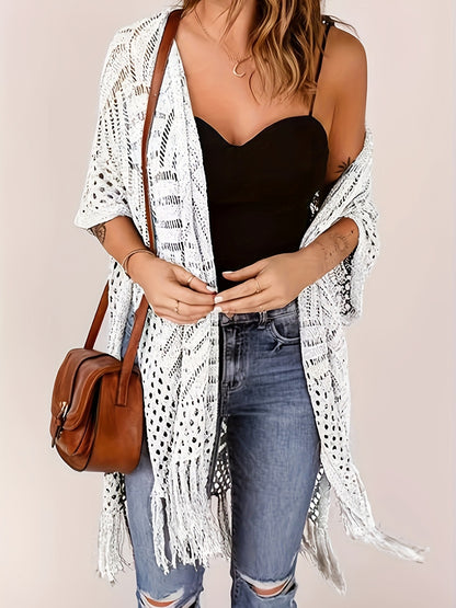 🔥Limited Time 50% Off✨Womens Knit Cardigan Oversized Open Front Outwear