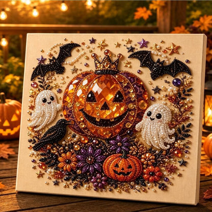 🔥 Last Day 49% OFF – 👻✨ Halloween Pearl Art DIY Kit – Turn Tiny Pearls into Spooky-Cute Magic