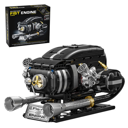 🔥 V8 Engine Model Kit – 1:1 Scale DIY Mechanical Building Set with 692 Pieces for Car Lovers & STEM Learning