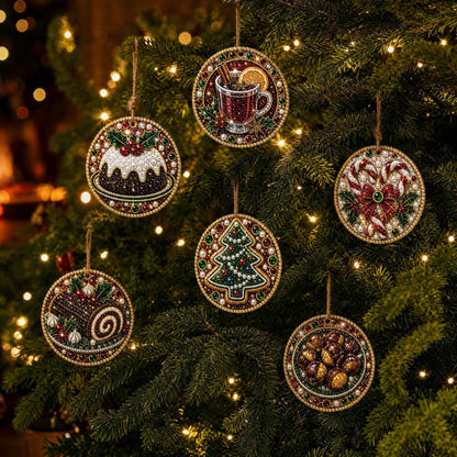 5D DIY Christmas Ornament – Sparkling Beads & Acrylic, 3D Glow, Easy to Make. Perfect for the Tree, Window & Gifts!