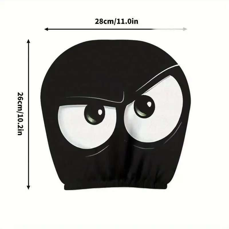 😆 Funny Cartoon Car Headrest Covers – 2PCS 2D Universal Fit 🚗