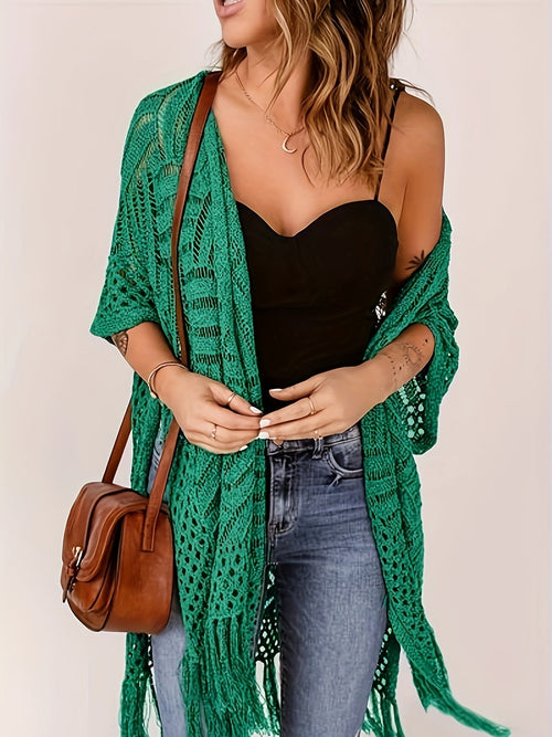 🔥Limited Time 50% Off✨Womens Knit Cardigan Oversized Open Front Outwear