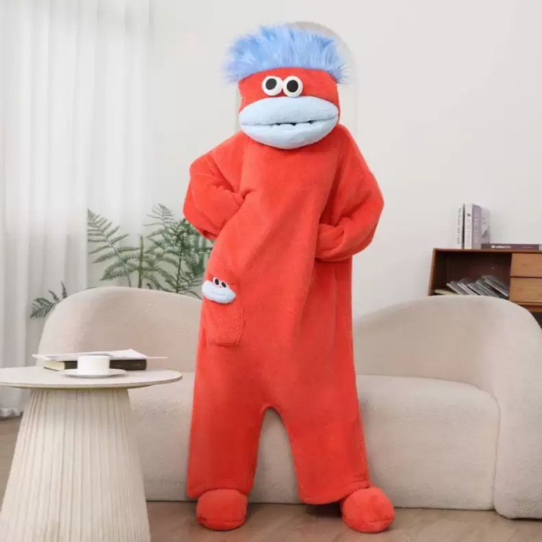 🔥Limited Time 50% Off✨2026 Silly Onesie, Funny Green Monster Hooded Fleece Onesie Pajamas