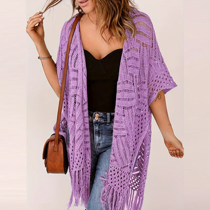 🔥Limited Time 50% Off✨Womens Knit Cardigan Oversized Open Front Outwear