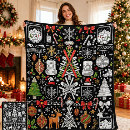 🎨DIY Christmas Coloring Blanket – Color-Your-Own Holiday Family Activity🎄