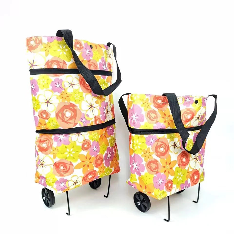 2-in-1 Foldable Shopping Cart