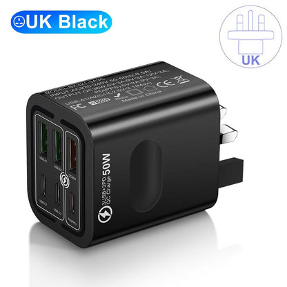 🔥Limited Time 50% Off✨Portable Multi Port Charging Station 50W, 6-Port USB C & USB A