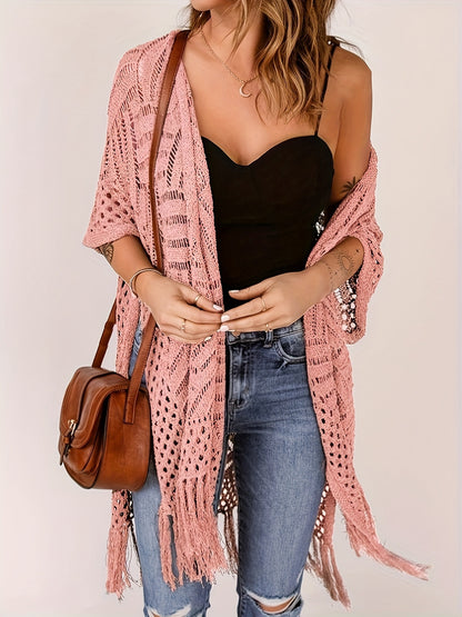 🔥Limited Time 50% Off✨Womens Knit Cardigan Oversized Open Front Outwear