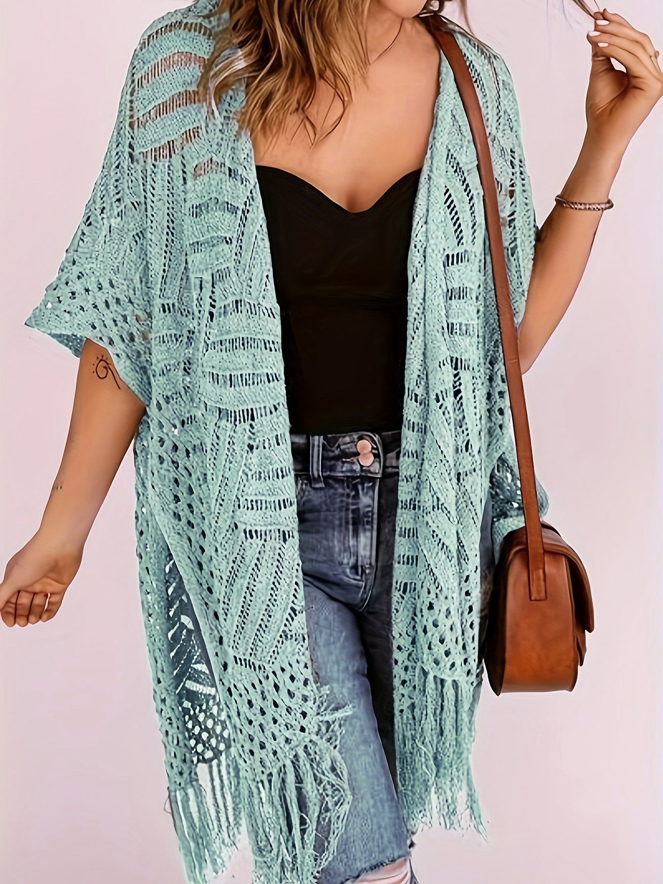 🔥Limited Time 50% Off✨Womens Knit Cardigan Oversized Open Front Outwear