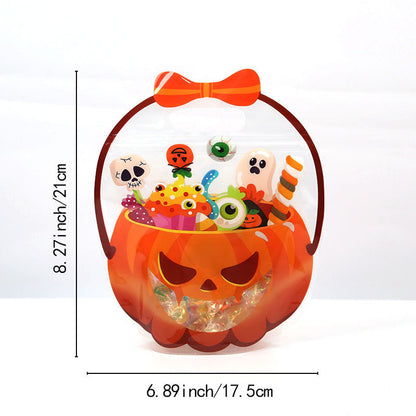 🎃Halloween Goodie Bags Plastic Candy Gift Bags with Handle