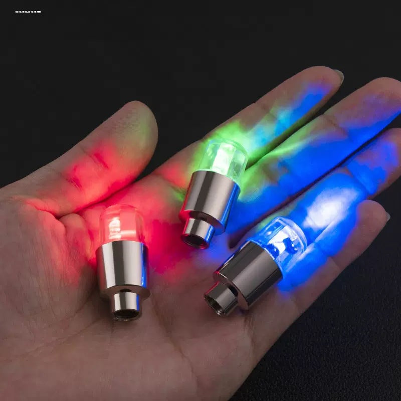 🌈 4 Pcs LED wheel light,Waterproof Luminous Car Tire Valve Caps