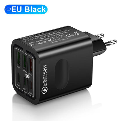 🔥Limited Time 50% Off✨Portable Multi Port Charging Station 50W, 6-Port USB C & USB A
