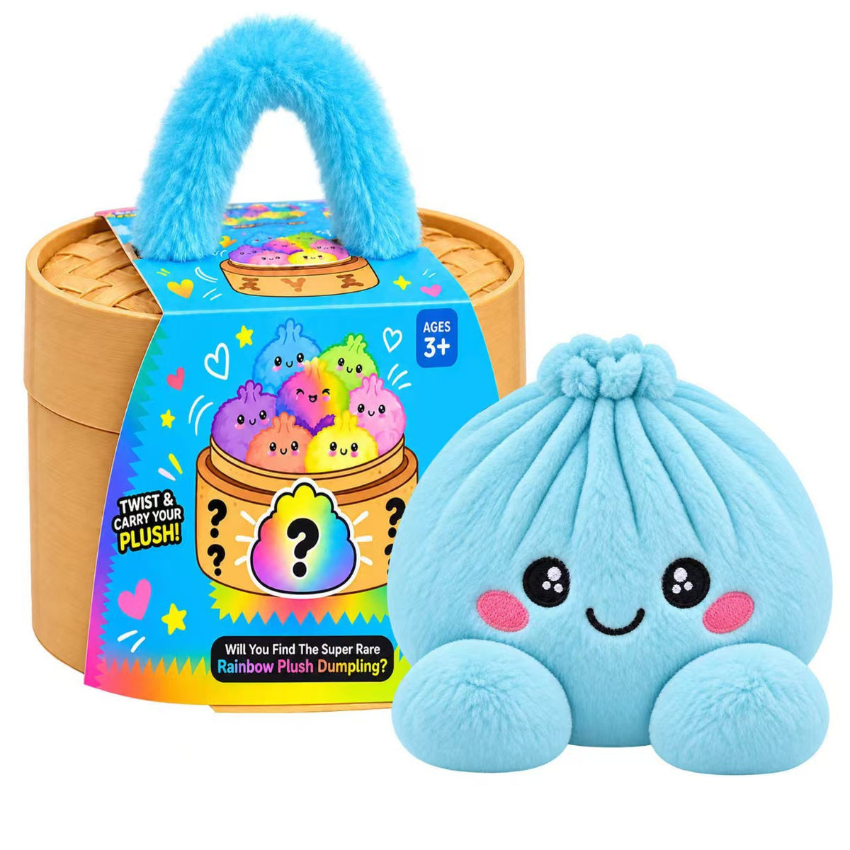 🥟 Cute Dumpling Plush Surprise 🎁 | Super Soft & Huggable with Adorable Steamer Basket 💕