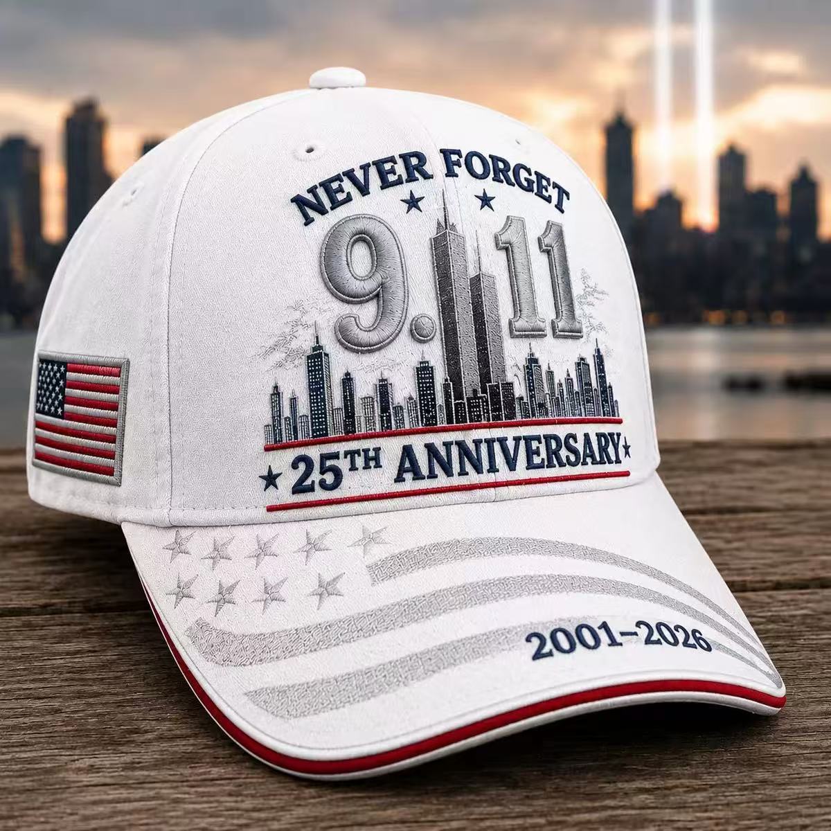 9/11 Never Forget 25th Anniversary Cap – Unisex Patriotic Memorial Hat🧢