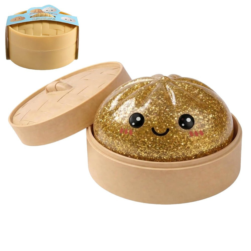 🔥Limited Time 49% Off✨Glitter Dumpling Squishy with Box